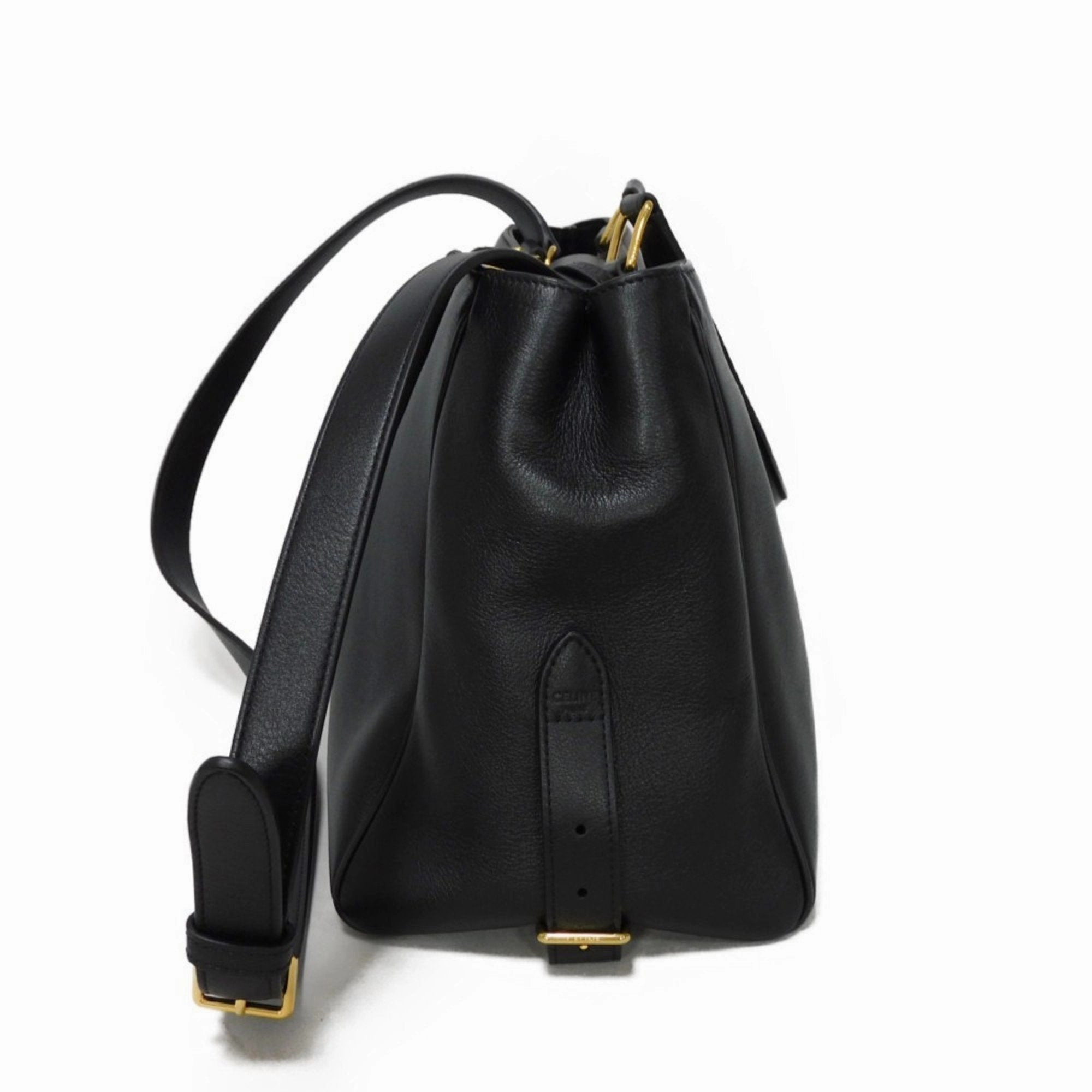 Celine Leather Handbag Shoulder Bag (Pre-Owned)