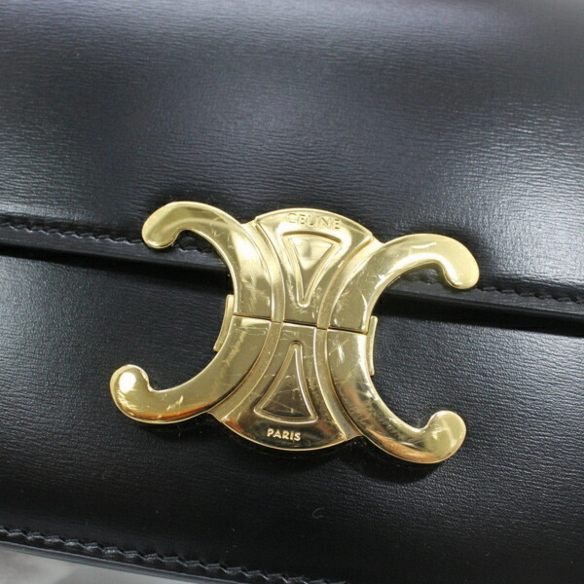 Celine Leather Shoulder Bag (Pre-Owned)