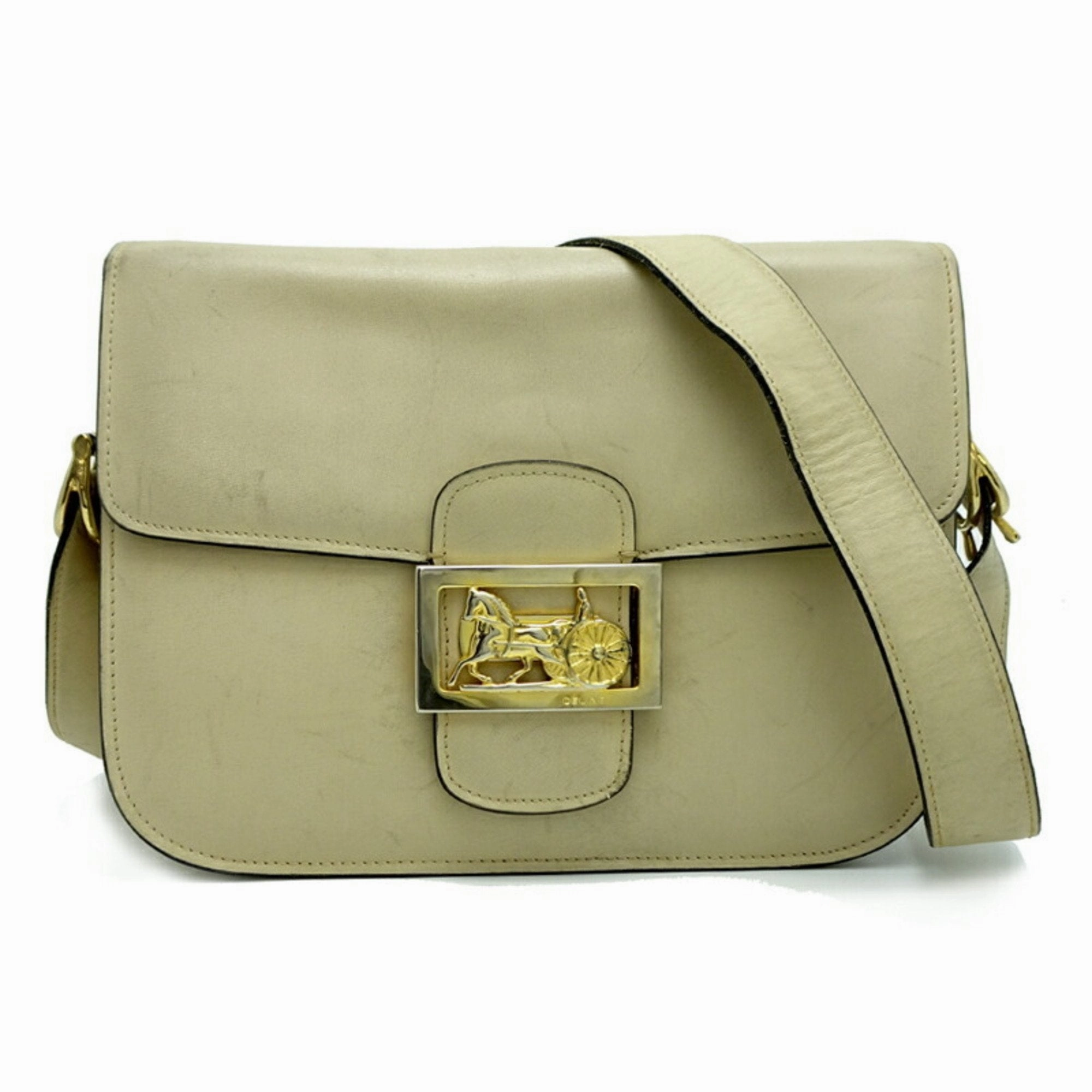 Celine Leather Shoulder Bag (Pre-Owned)