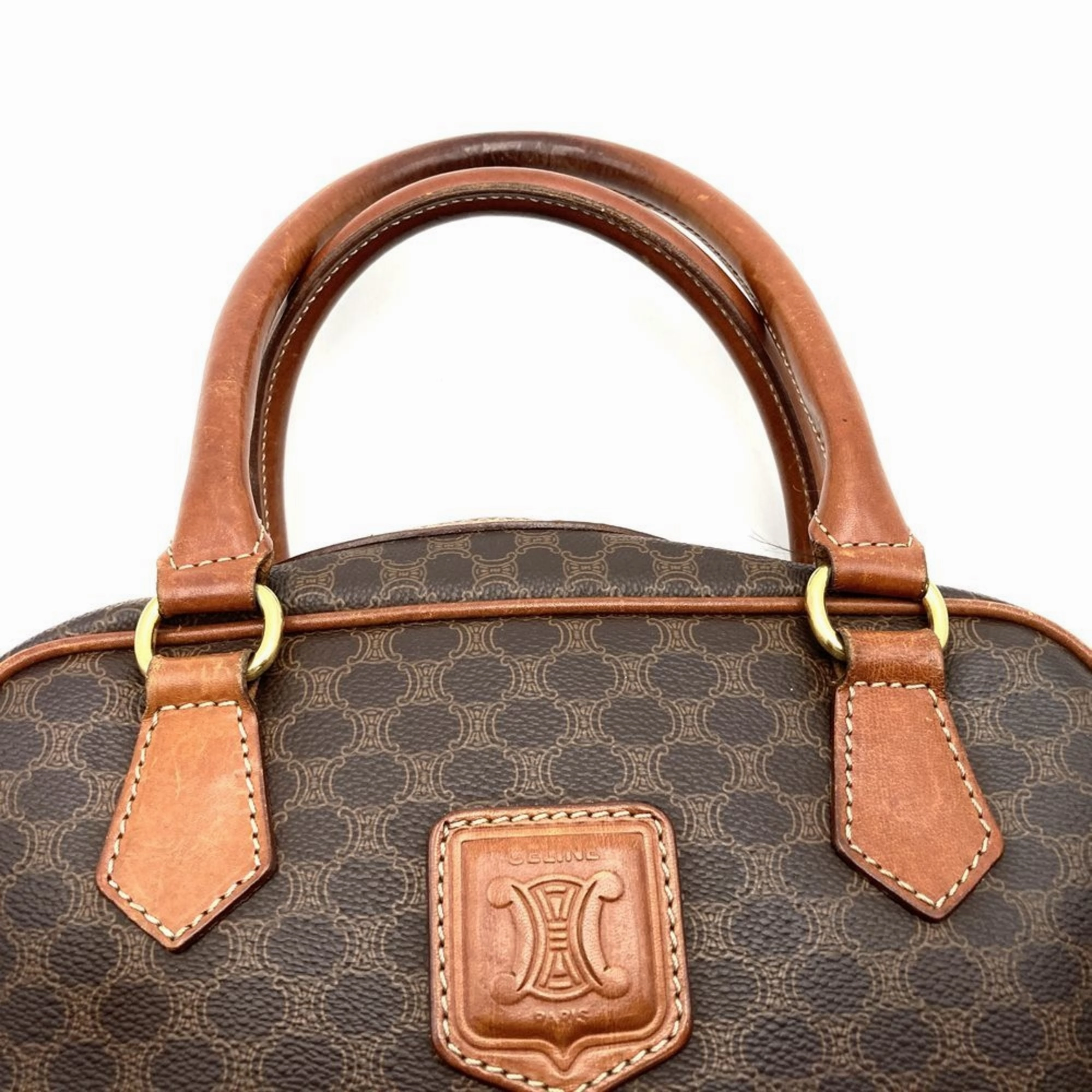 Celine Macadam Pvc Leather Handbag (Pre-Owned)