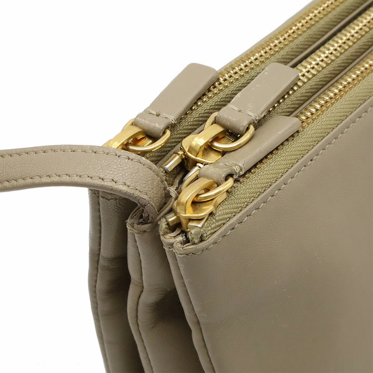 Celine Trio Large Lambskin Shoulder Bag