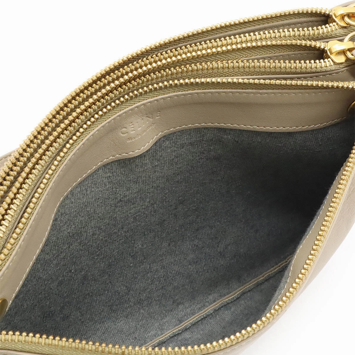 Celine Trio Large Lambskin Shoulder Bag