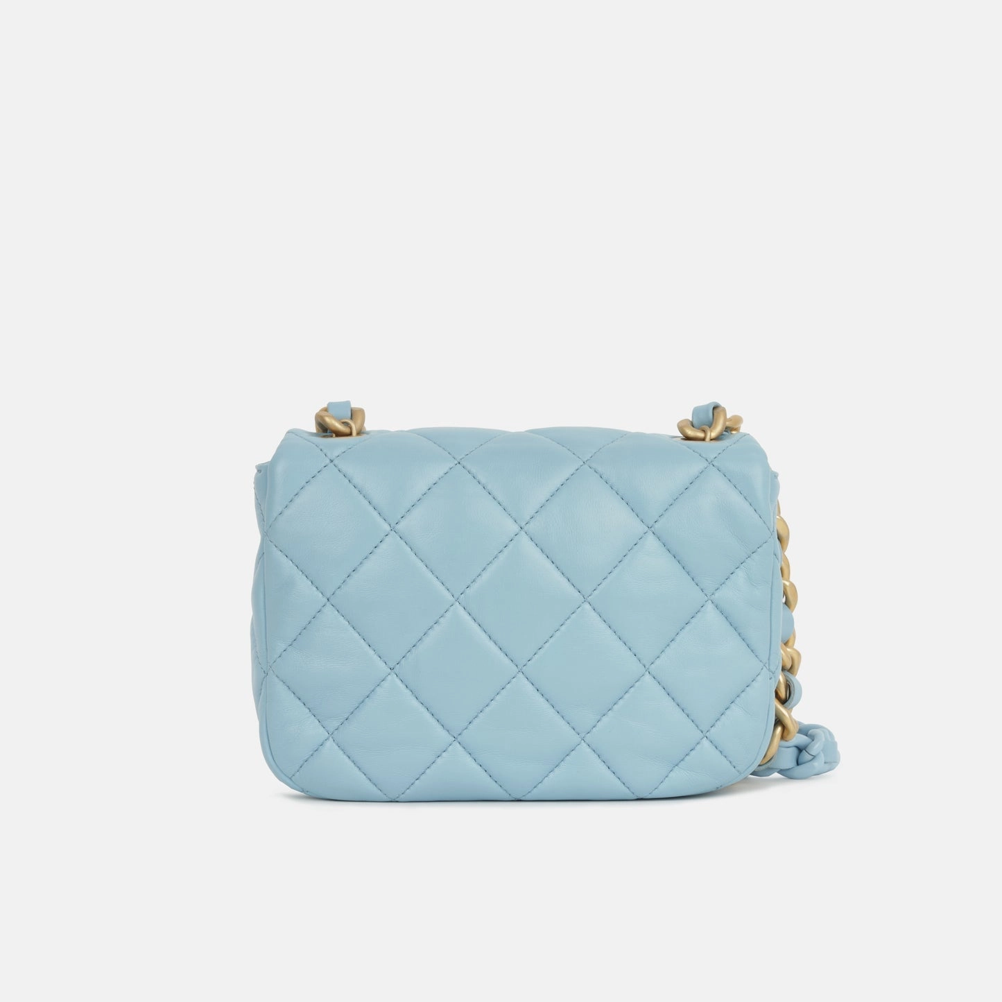 Chanel - Candy Chain Flap - Blue Lambskin GHW - Plaque Series - 2022