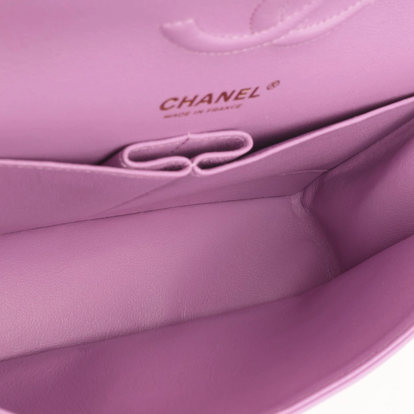 Chanel - Classic Flap Bag - Medium - Purple Patent CGHW - Pre-Loved