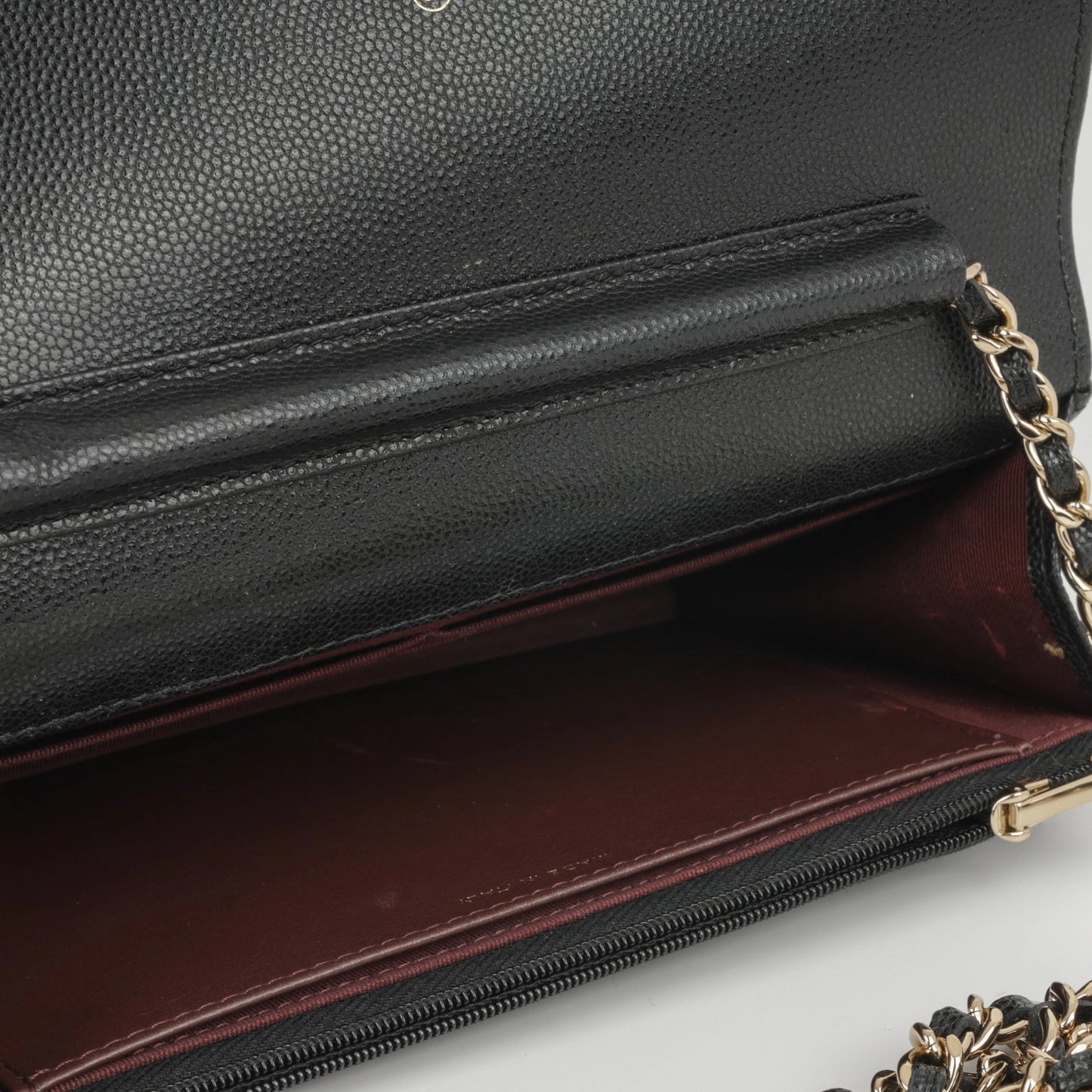 Chanel - Classic Wallet On Chain - Black Caviar GHW - Pristine - 2019