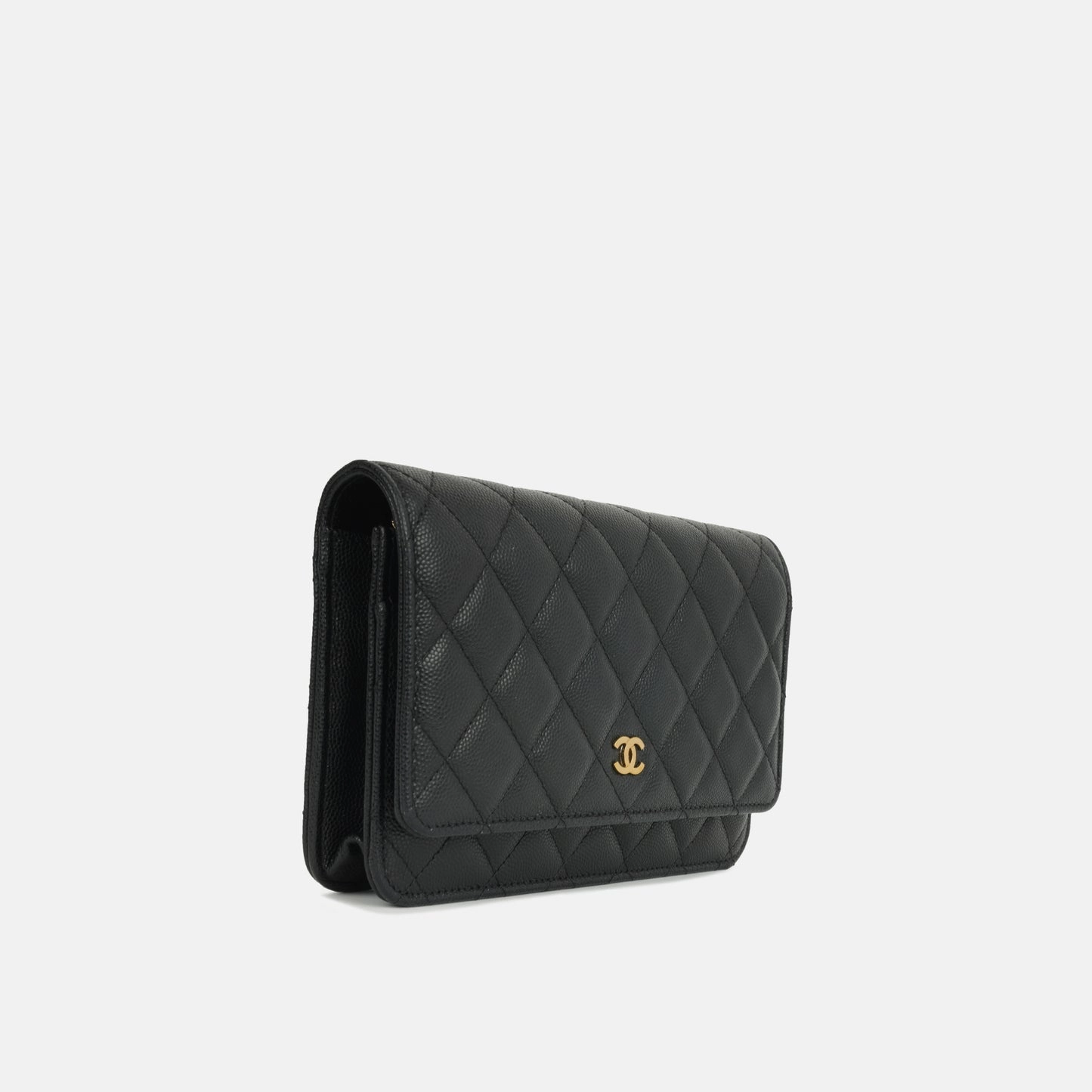 Chanel - Classic Wallet On Chain - Black Caviar GHW - Pristine - 2019