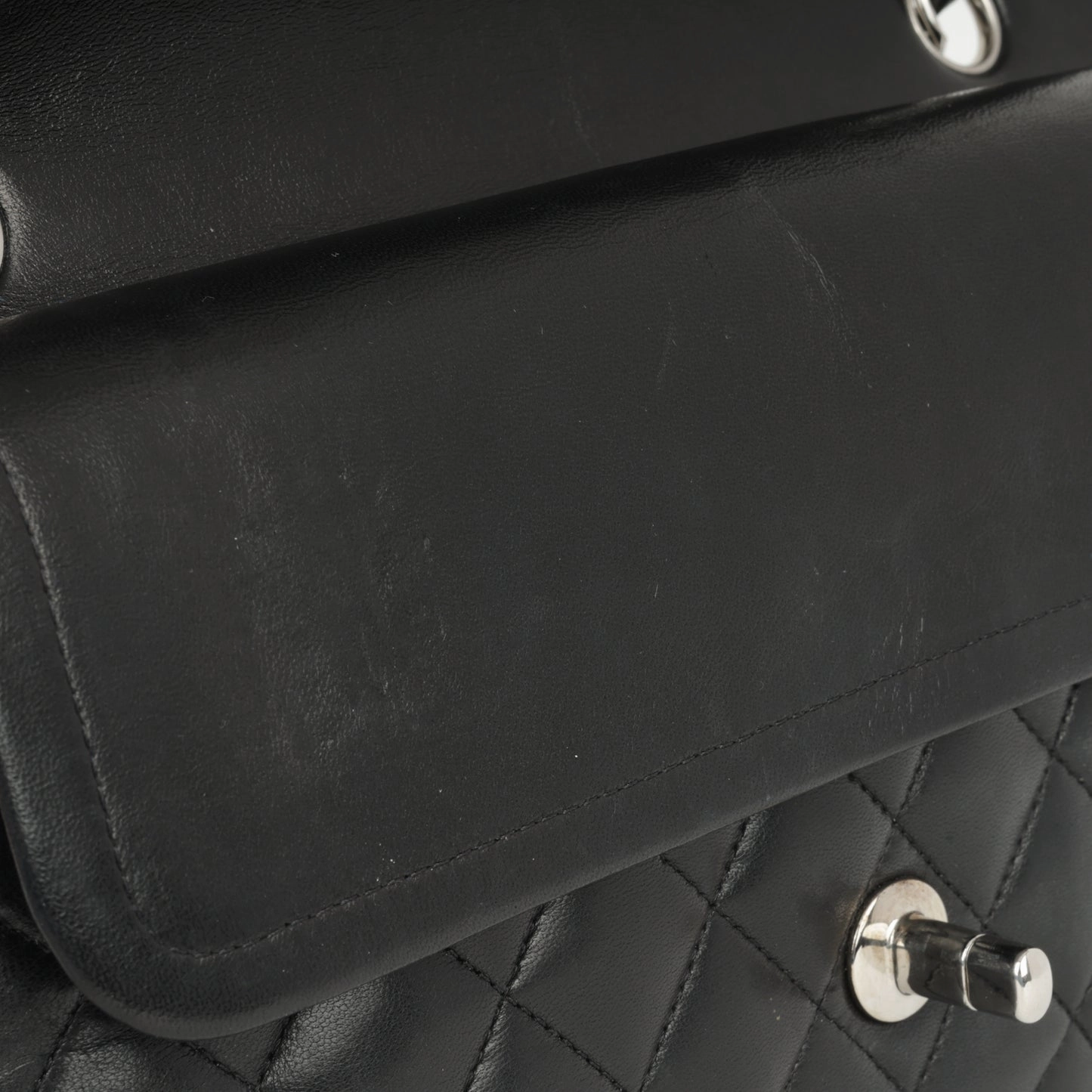 Chanel - Medium Classic Flap - Black Lambskin SHW - 2010 - Pre-Loved