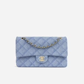 Chanel - Medium Classic Flap Bag - Denim Tromp L`oiel CGHW - 2022 - Pristine