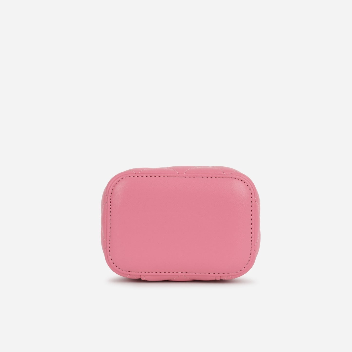 Chanel - Mini Vanity on Pearl Chain - Fuschia Pink Lambskin AGHW - Pre-loved - 2019