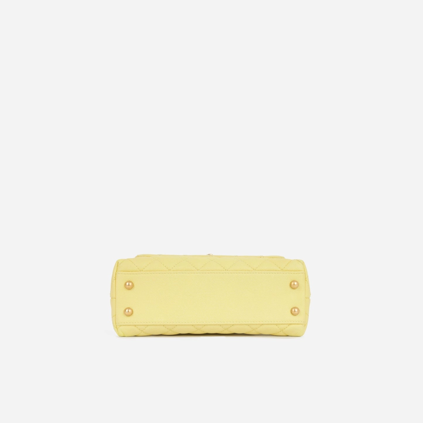 Chanel - Small Coco Handle Bag - Yellow Caviar AGHW - Pre-Loved - 2017