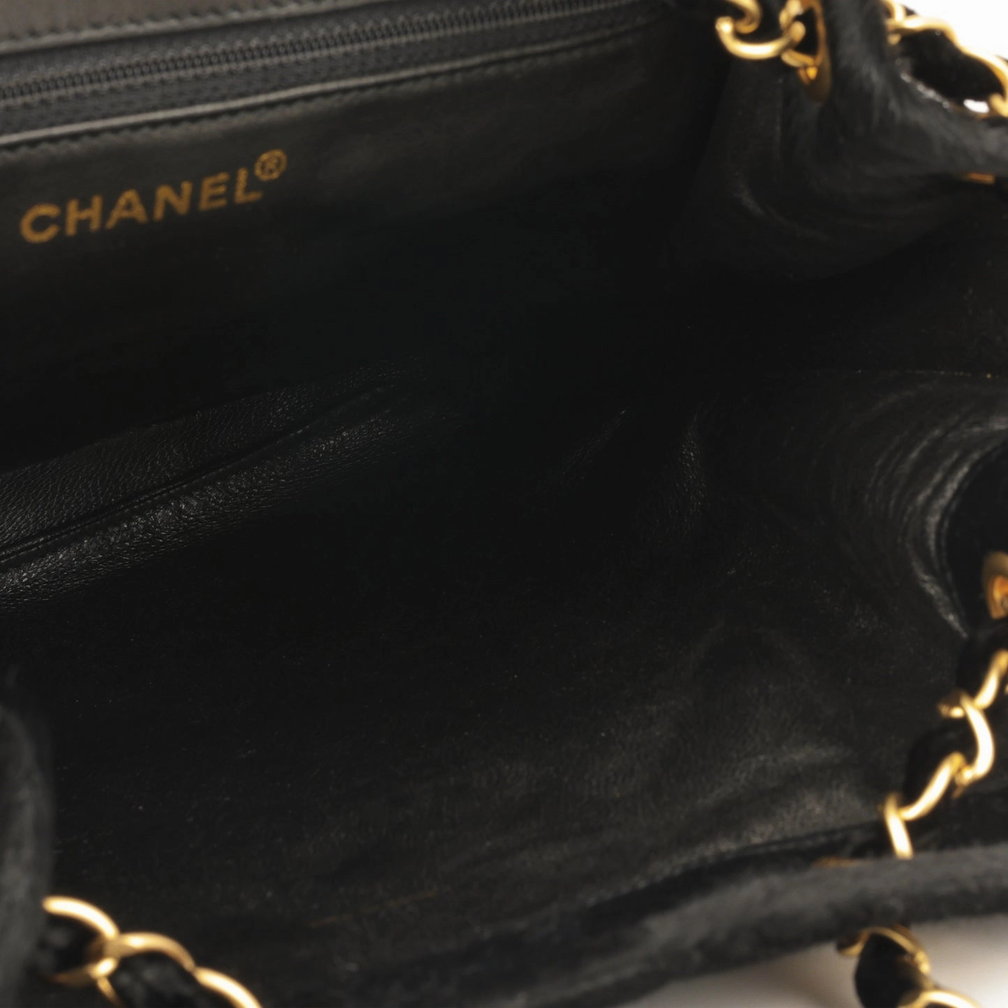Chanel - Vintage Chocolate Bar Drawstring Tote - Black Pony Hair BGHW - 2000 - Pre-Loved