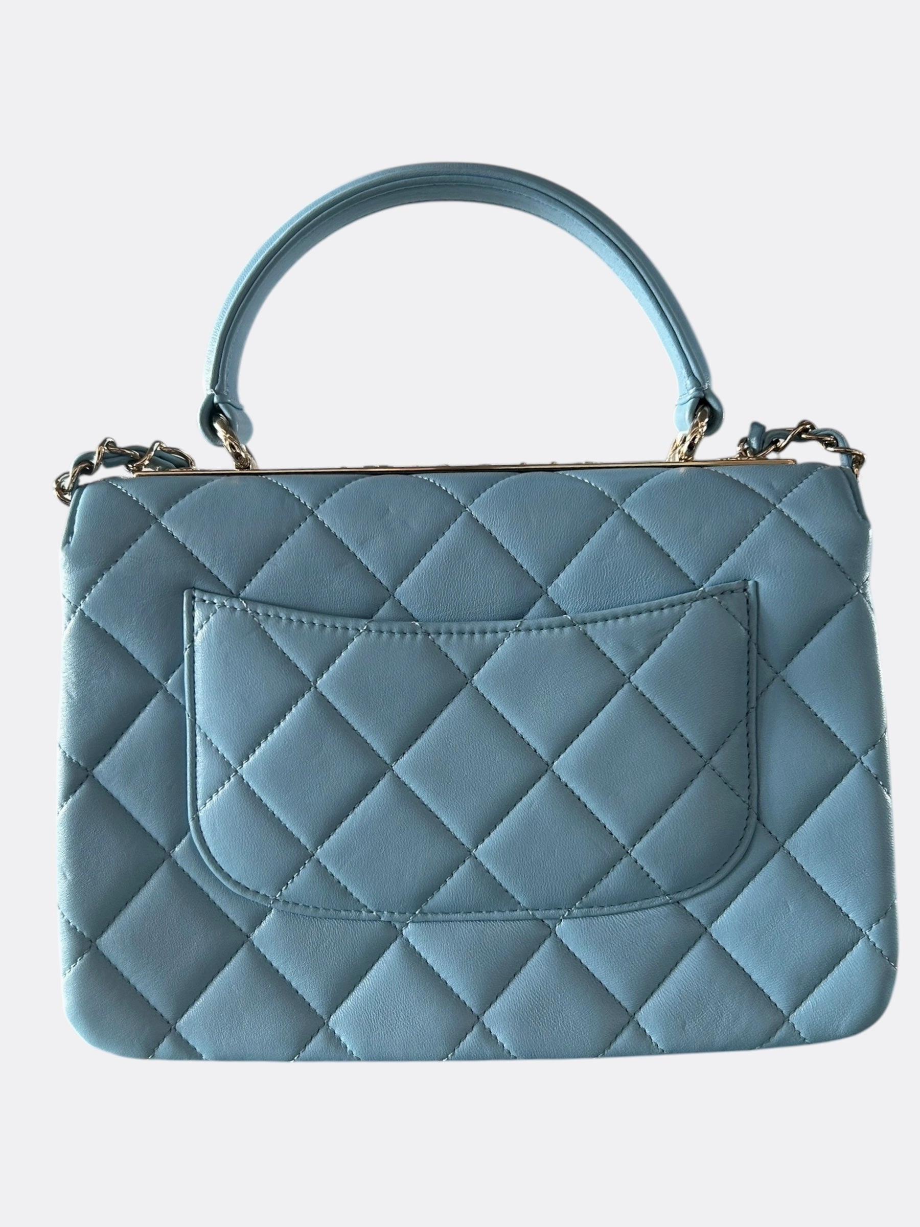 Chanel Baby Blue Small Top Handle Bag