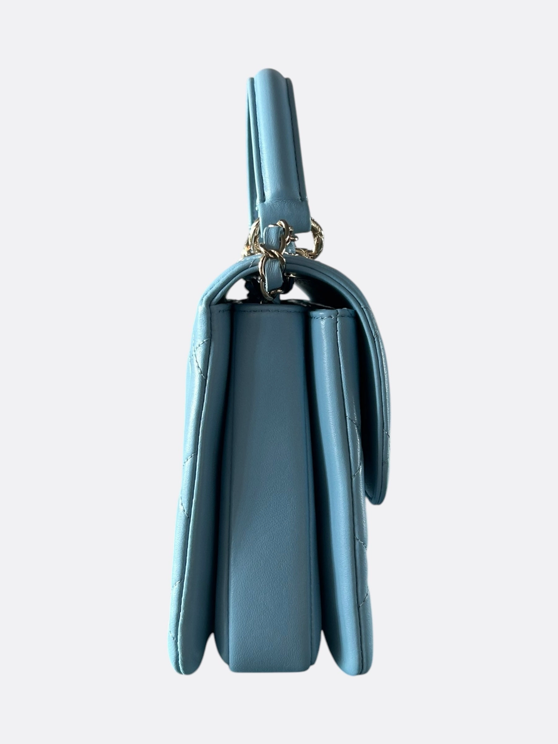 Chanel Baby Blue Small Top Handle Bag