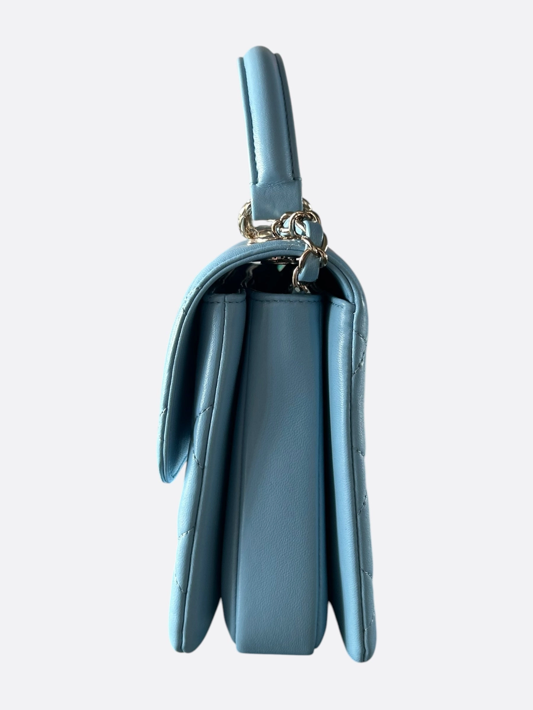 Chanel Baby Blue Small Top Handle Bag
