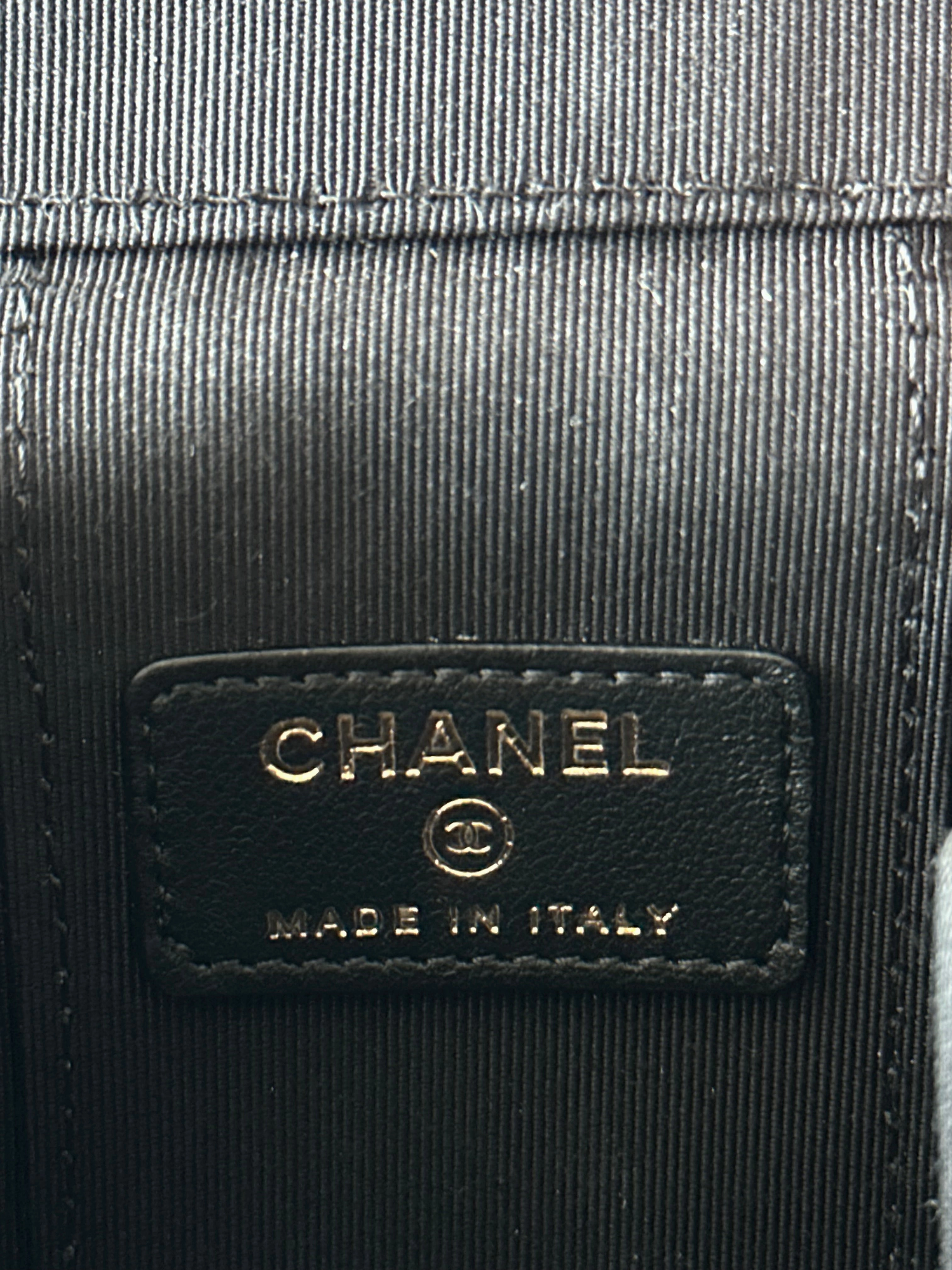 Chanel Black Crochet Small Vanity Case
