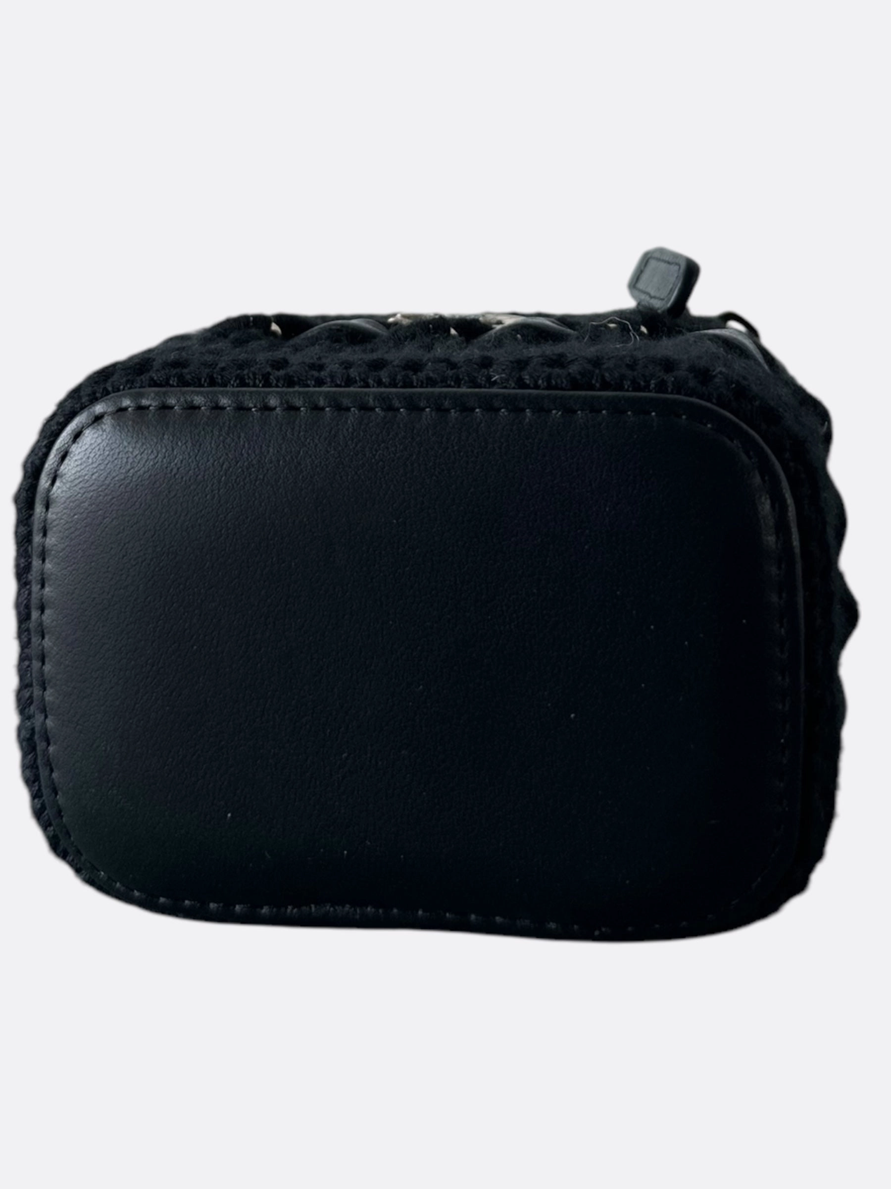 Chanel Black Crochet Small Vanity Case