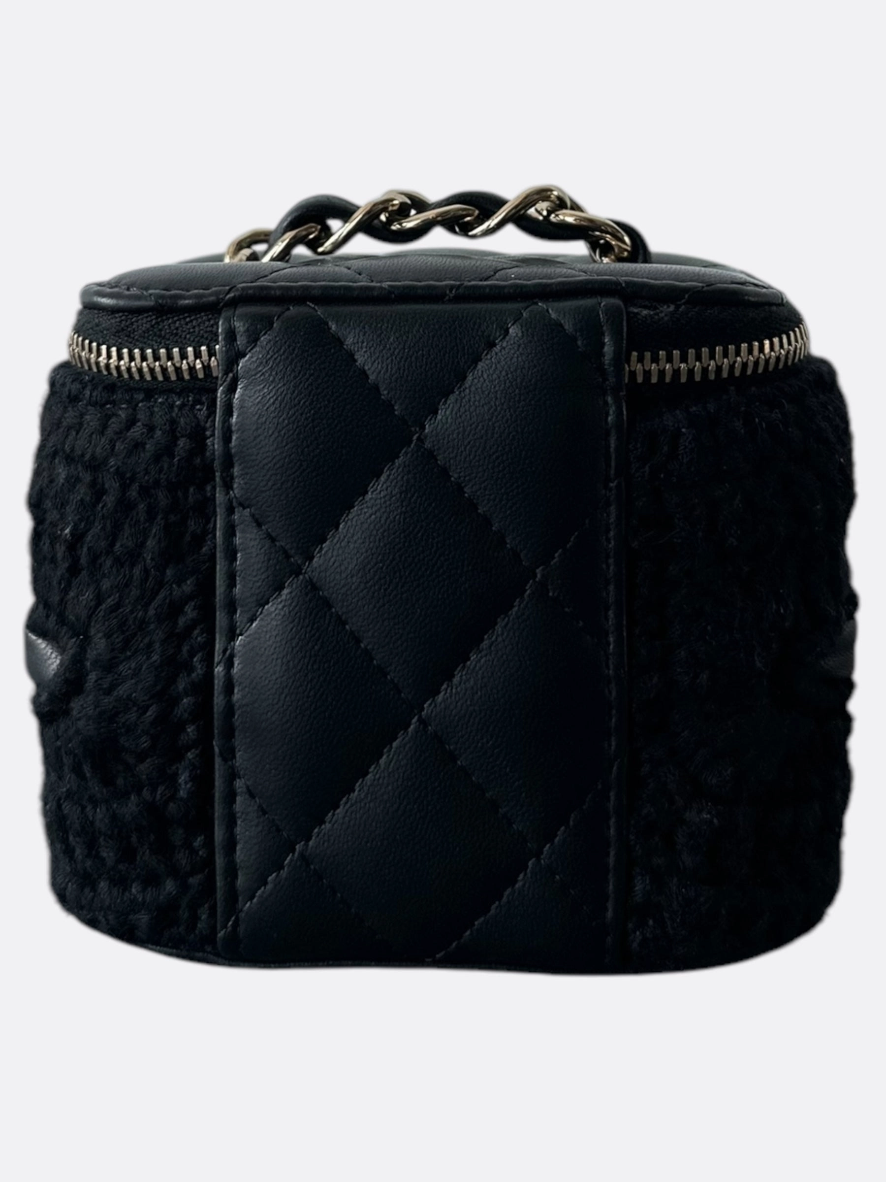 Chanel Black Crochet Small Vanity Case