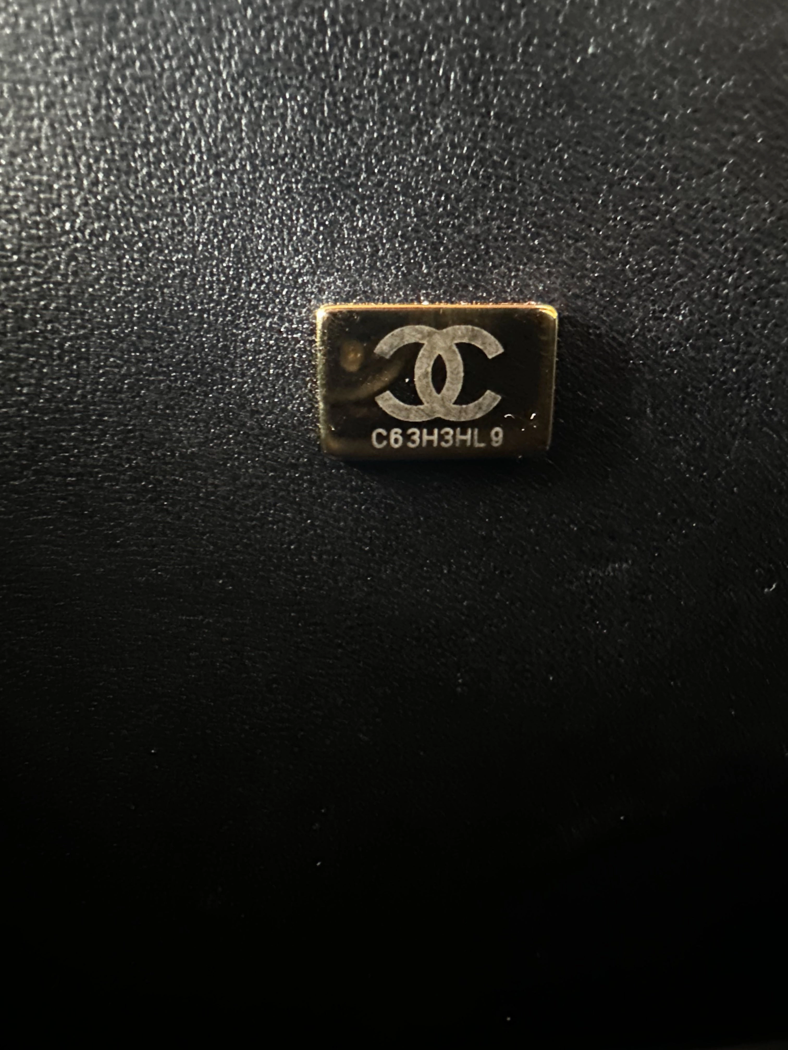Chanel Black Quilted Caviar Medium Boy Bag