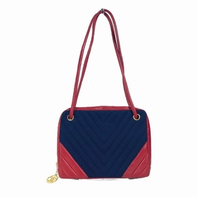 Chanel blue Color blue Leather Shoulder Bag (Pre-Owned)