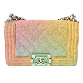 Chanel Boy Chanel Grained Calfskin Shoulder Bag (Pre-Owned)