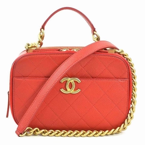 Chanel Caviar Leather Handbag Shoulder Bag (Pre-Owned)