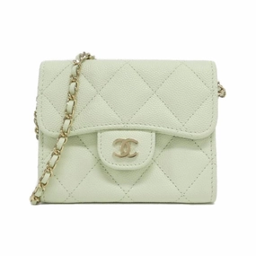 Chanel Caviar Leather Shoulder Bag (Pre-Owned)