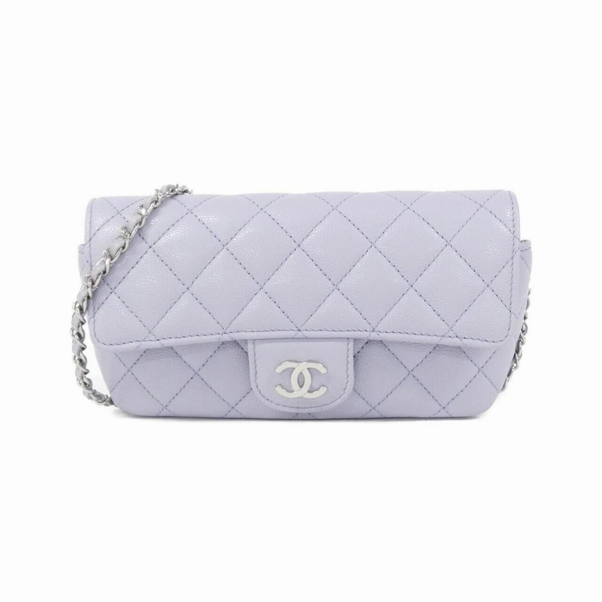 Chanel Caviar Leather Shoulder Bag (Pre-Owned)