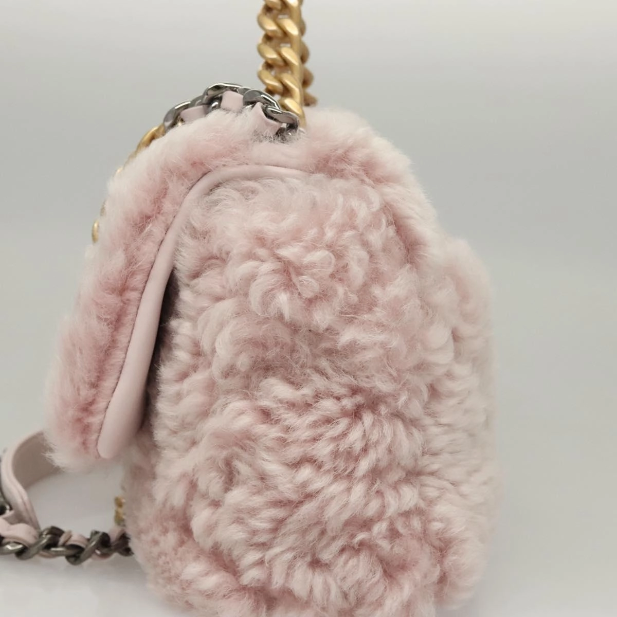 Chanel Chanel 19 Fur Shoulder Bag (Pre-Owned)
