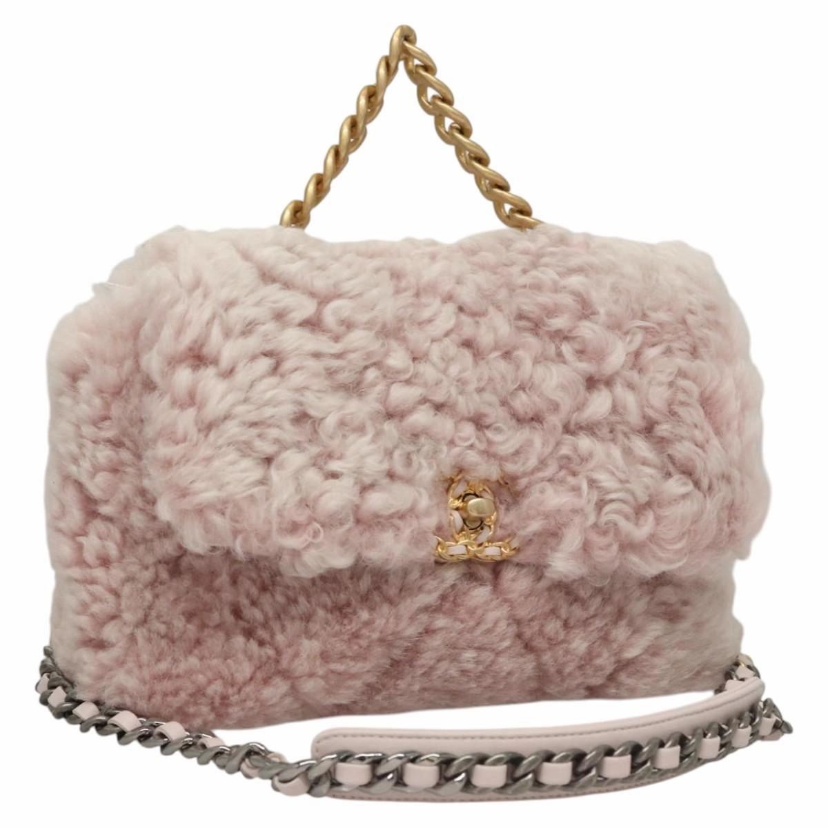 Chanel Chanel 19 Fur Shoulder Bag (Pre-Owned)