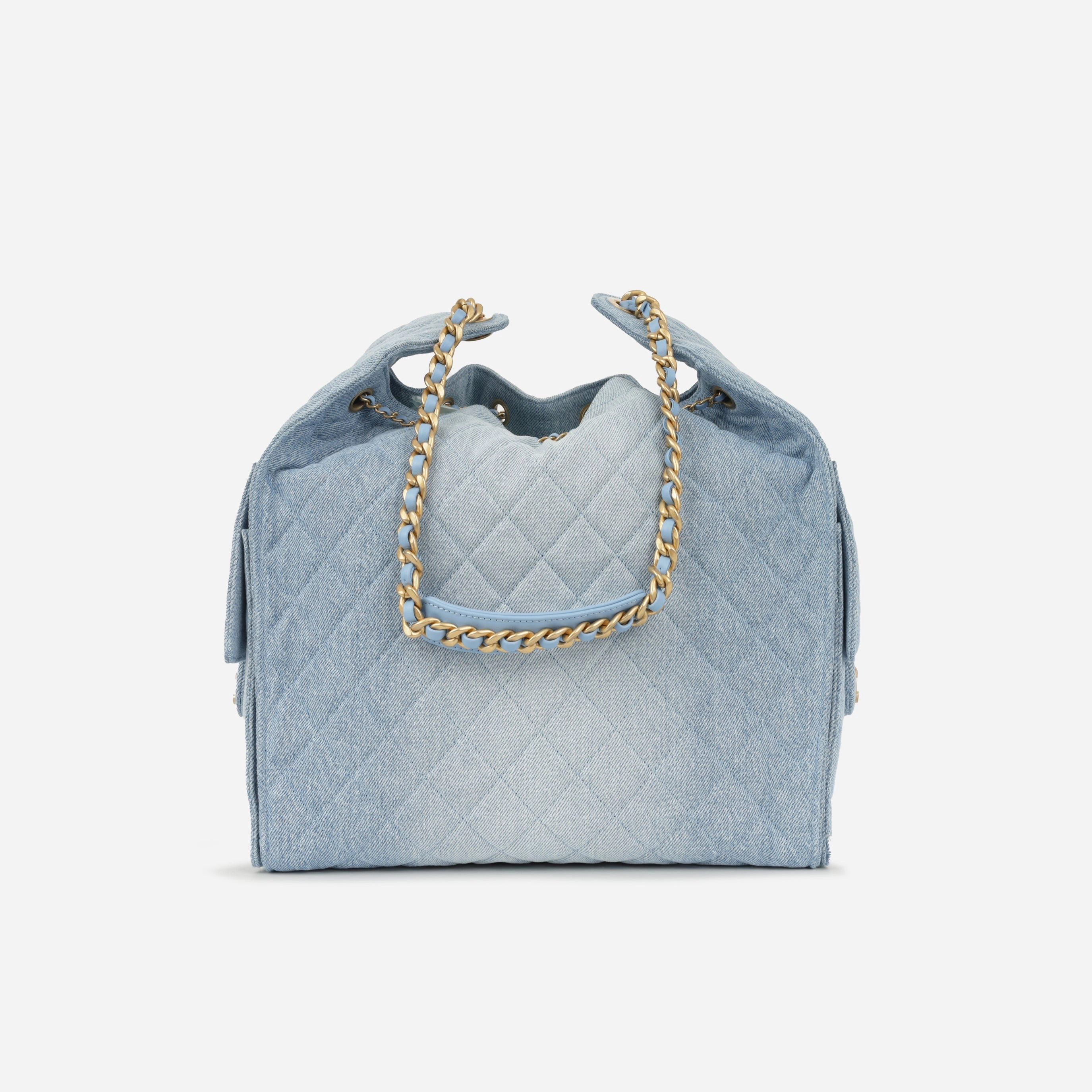 Chanel Chanel Medium 25 Hobo Bag - Light Blue Denim