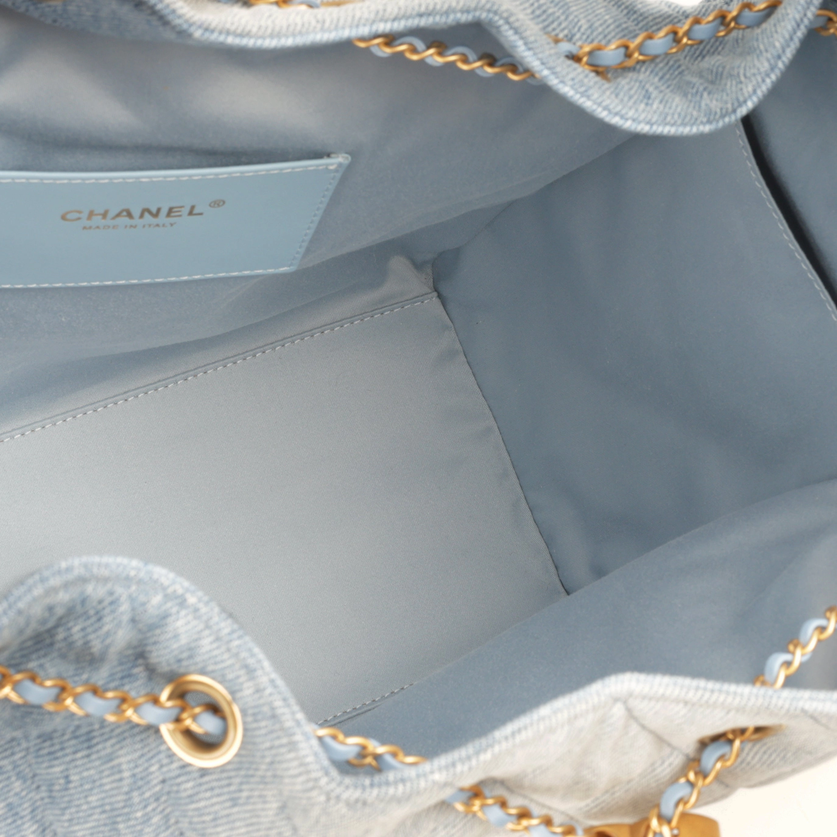 Chanel Chanel Medium 25 Hobo Bag - Light Blue Denim
