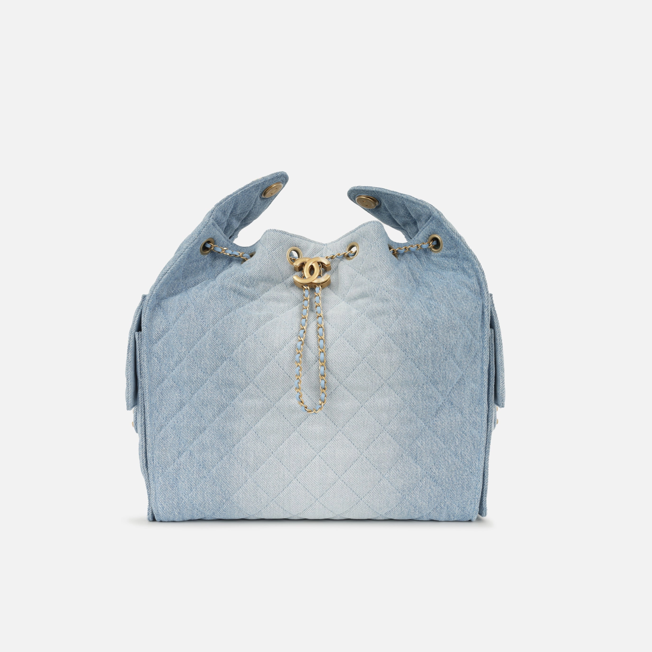 Chanel Chanel Medium 25 Hobo Bag - Light Blue Denim