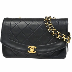 Chanel Diana Leather Shoulder Bag (Pre-Owned)