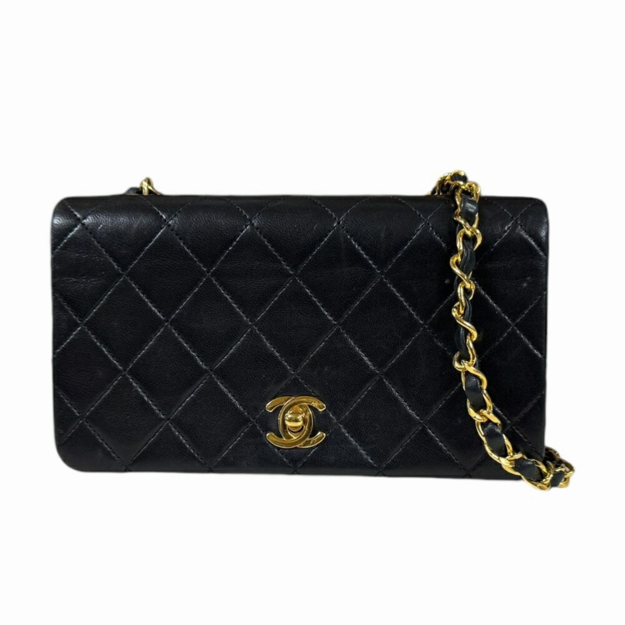 Chanel Full Flap Leather Shoulder Bag (Pre-Owned)