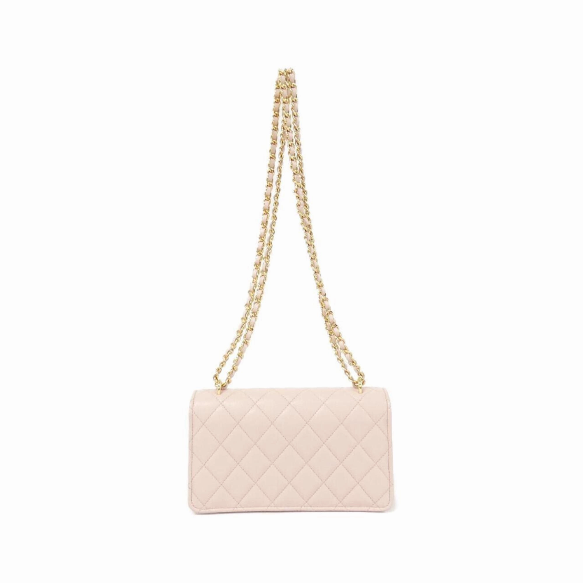 Chanel Grained Calfskin Clutch Bag Shoulder Bag (Pre-Owned)