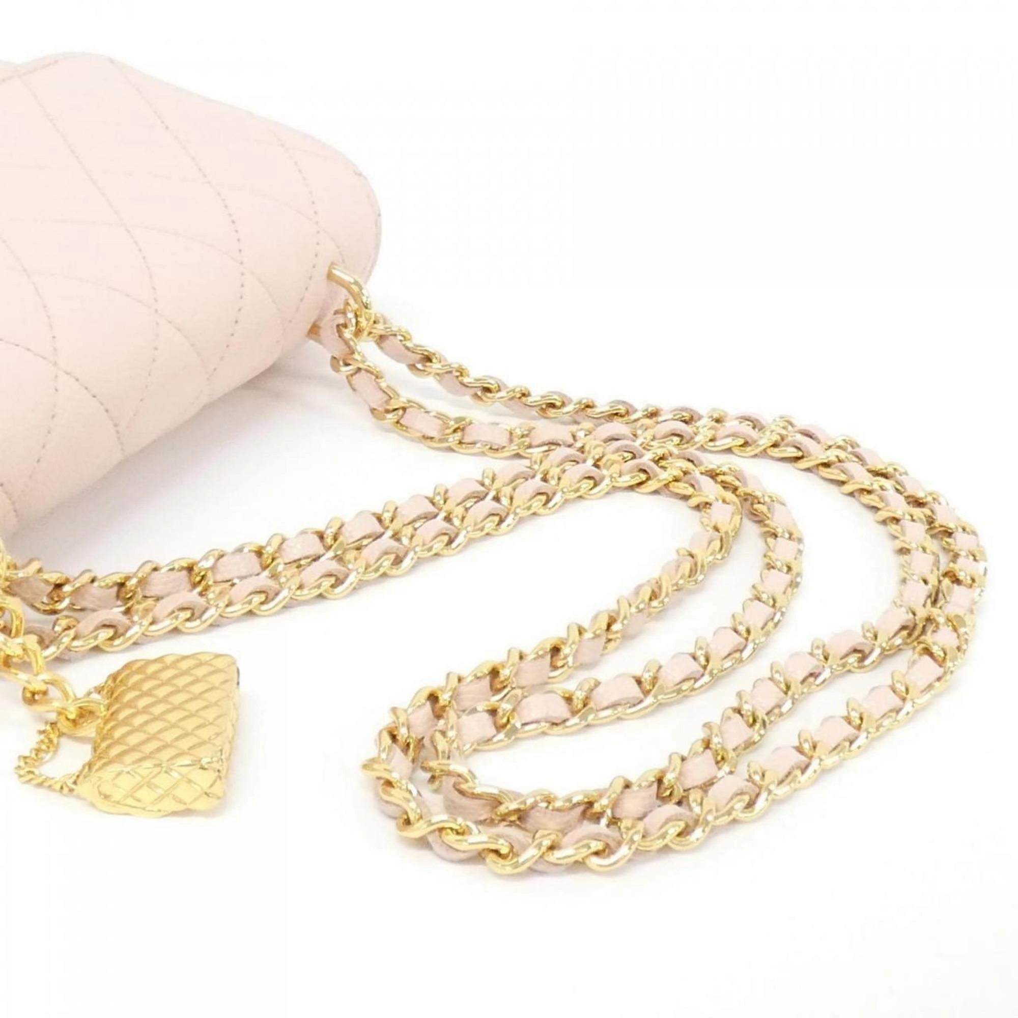 Chanel Grained Calfskin Clutch Bag Shoulder Bag (Pre-Owned)