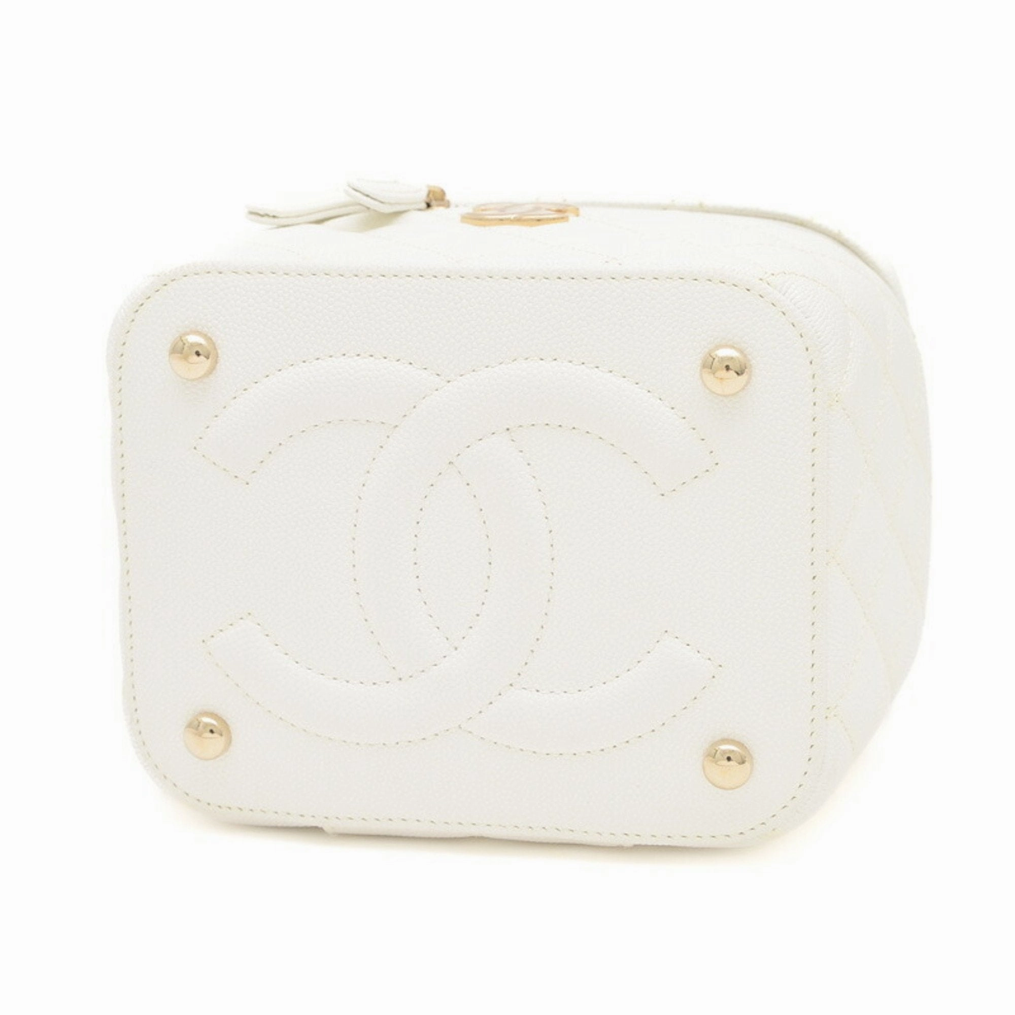 Chanel Grained Calfskin Pochette Shoulder Bag Vanity Bag (Pre-Owned)