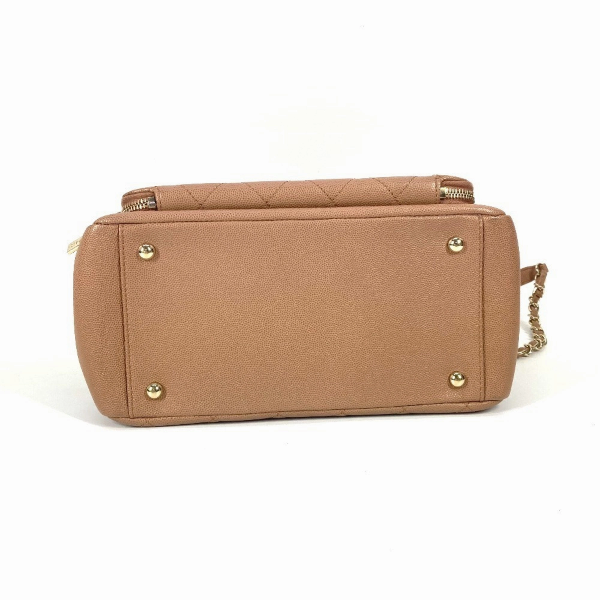 Chanel Grained Calfskin Shoulder Bag Tote Bag (Pre-Owned)