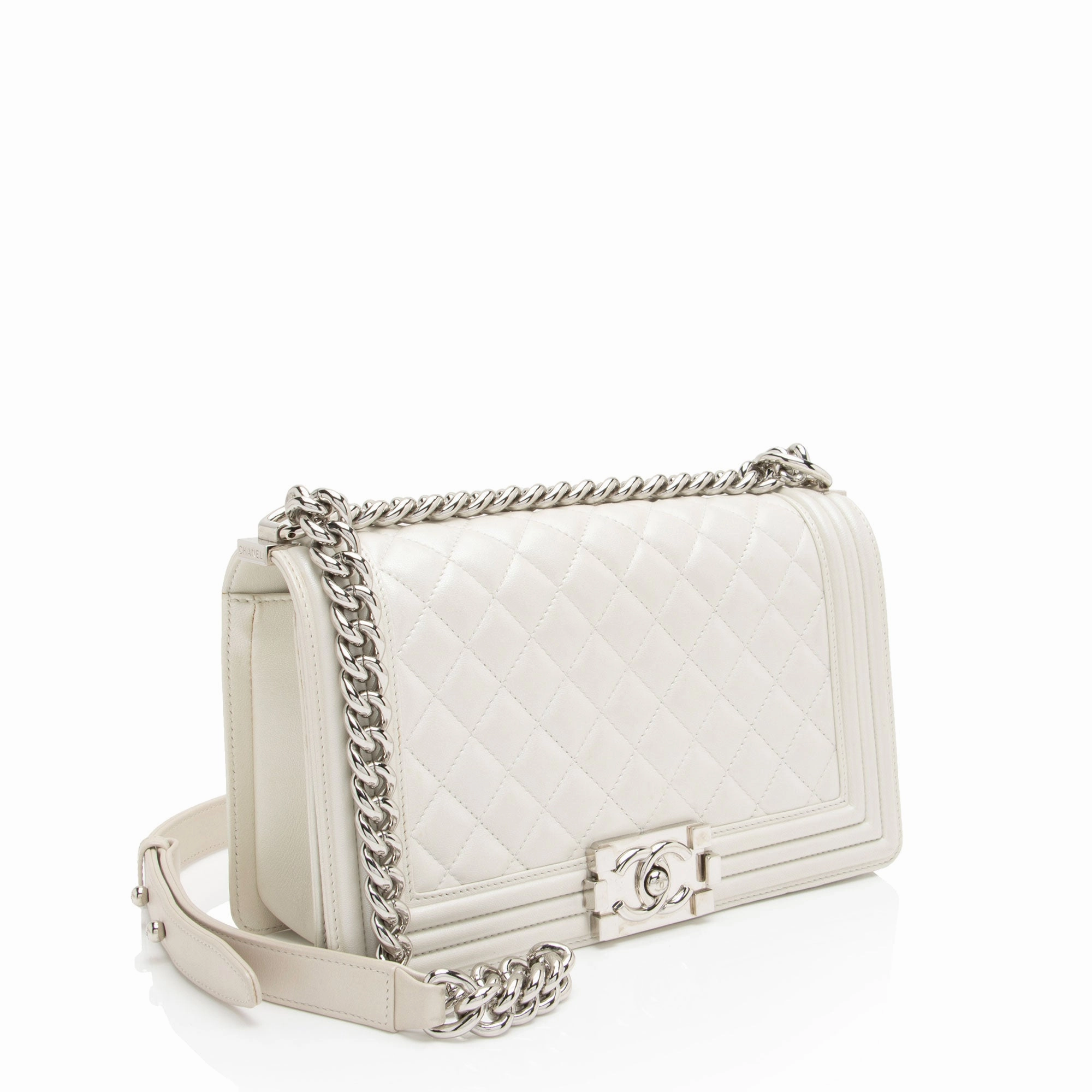 Chanel Iridescent Calfskin Old Medium Boy Bag