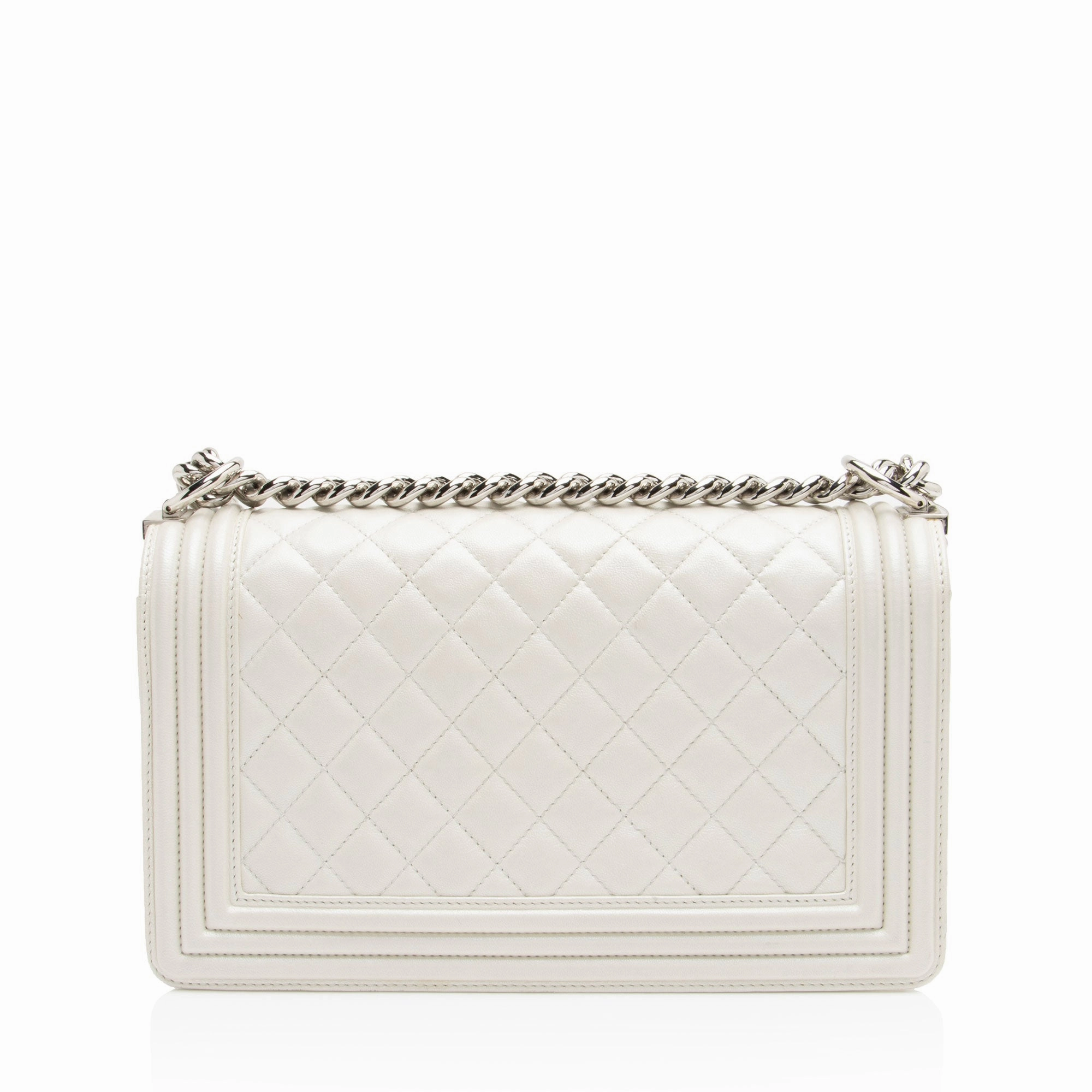 Chanel Iridescent Calfskin Old Medium Boy Bag