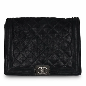 Chanel Large Boy Bag - Suede