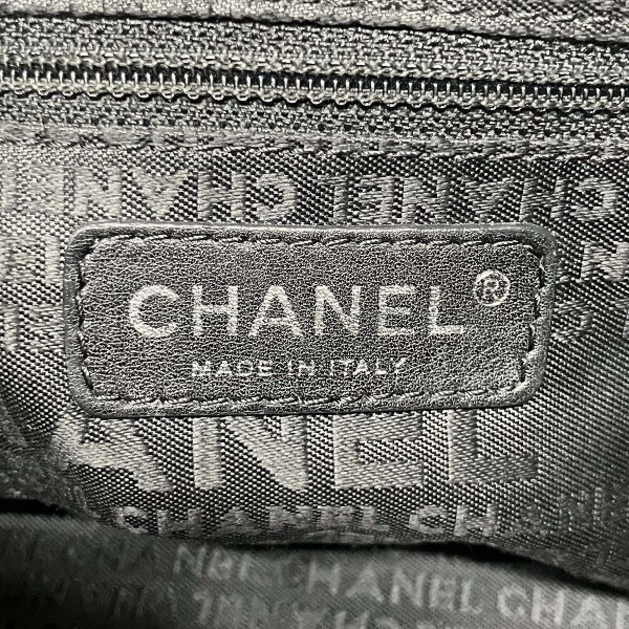 Chanel Leather Boston Bag Shoulder Bag (Pre-Owned)