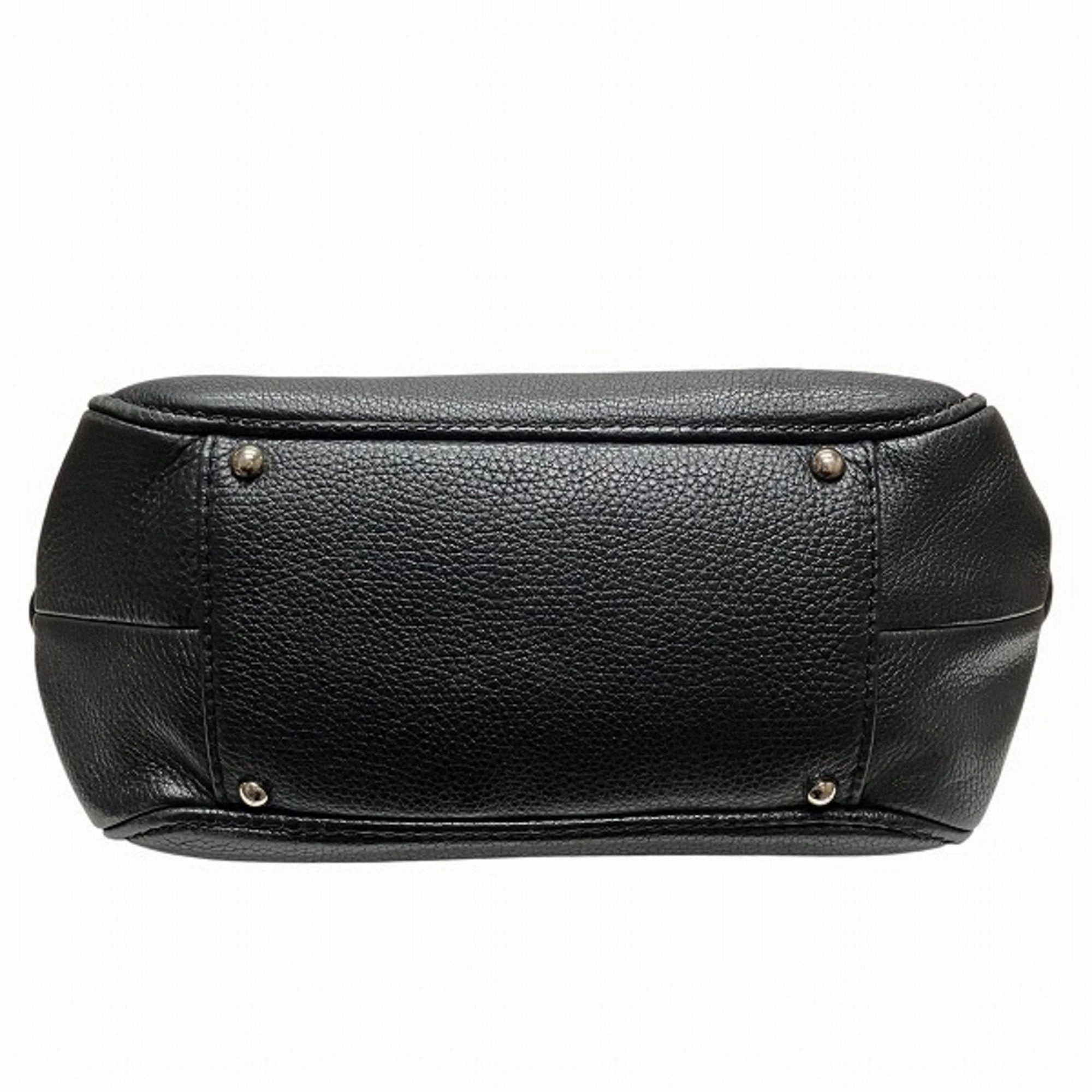 Chanel Leather Boston Bag Shoulder Bag (Pre-Owned)