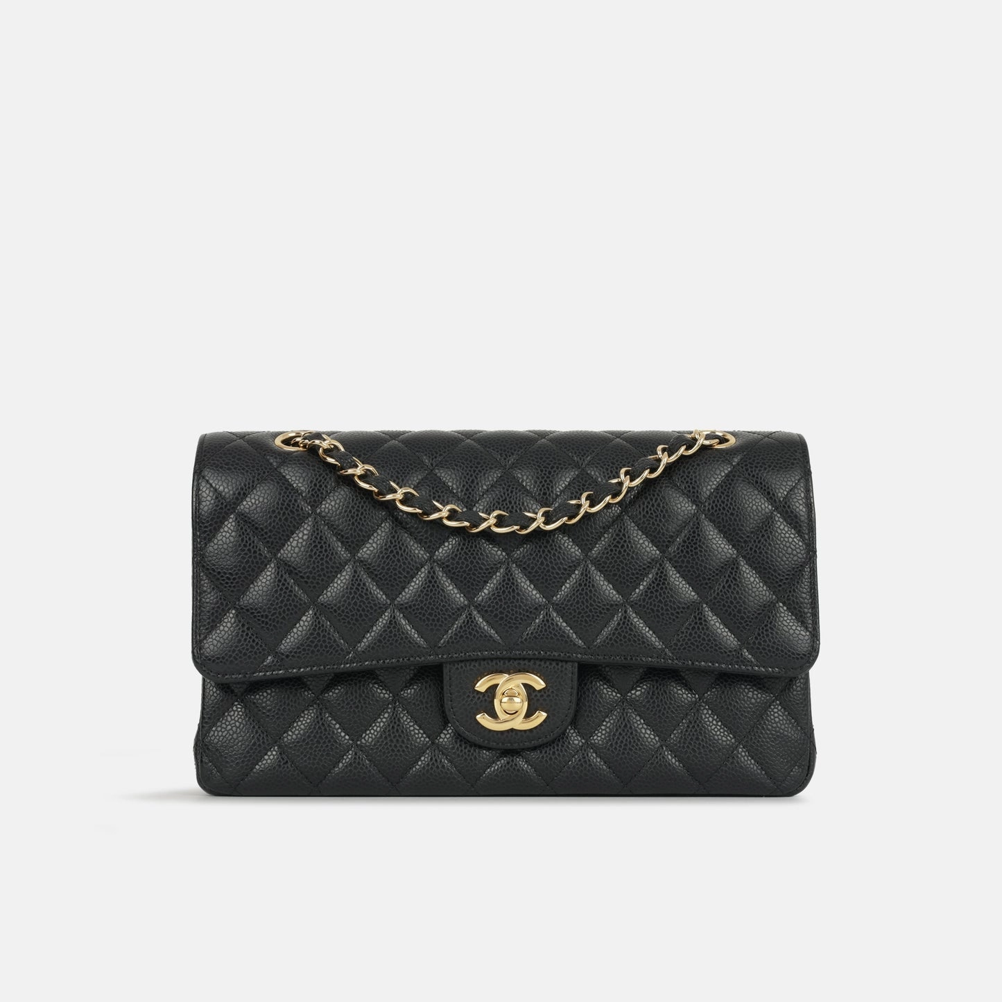 Chanel Medium Classic Flap Bag Black Caviar GHW