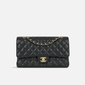 Chanel Medium Classic Flap Bag Black Caviar GHW