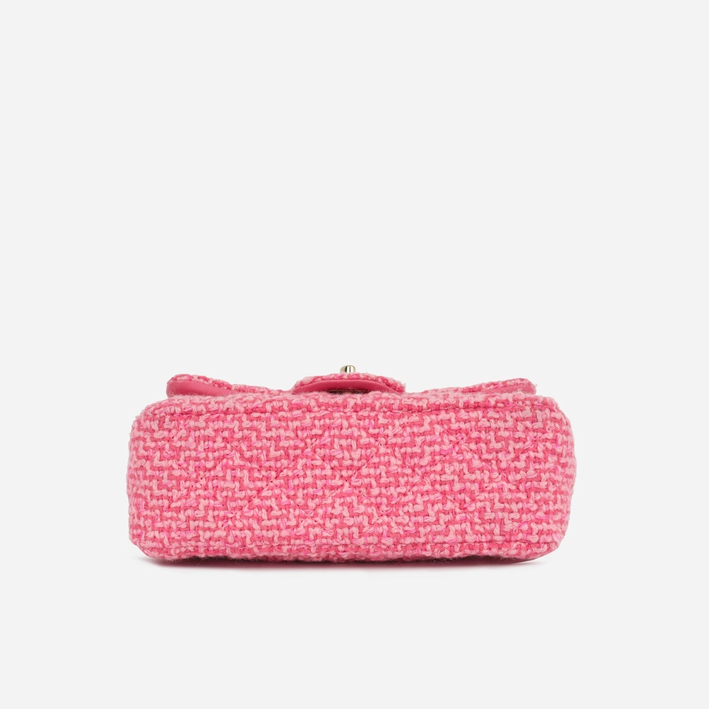Chanel Mini Rectangular Flap Bag Mixed Pink Tweed