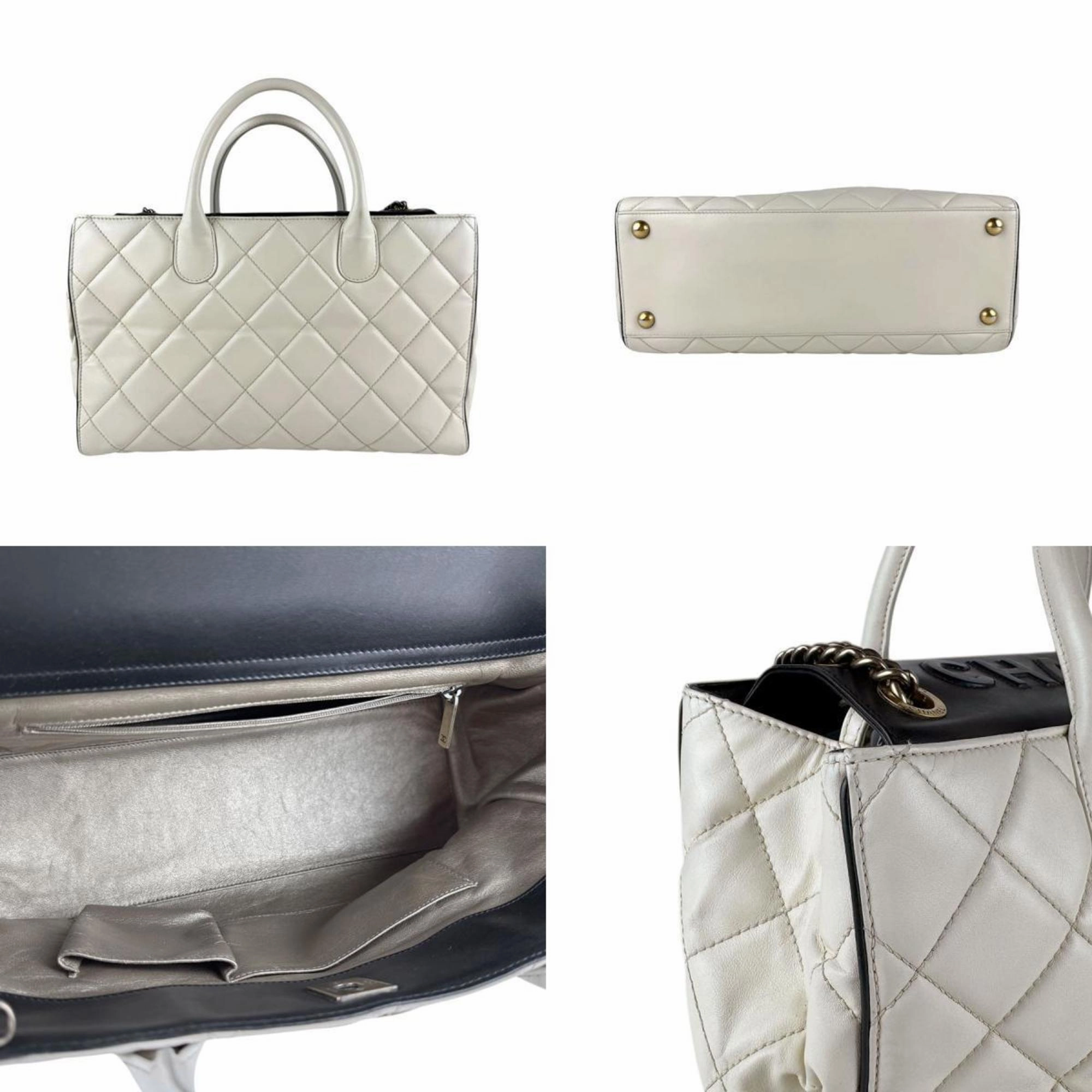 Chanel Off- Leather Handbag Shoulder Bag (Pre-Owned)