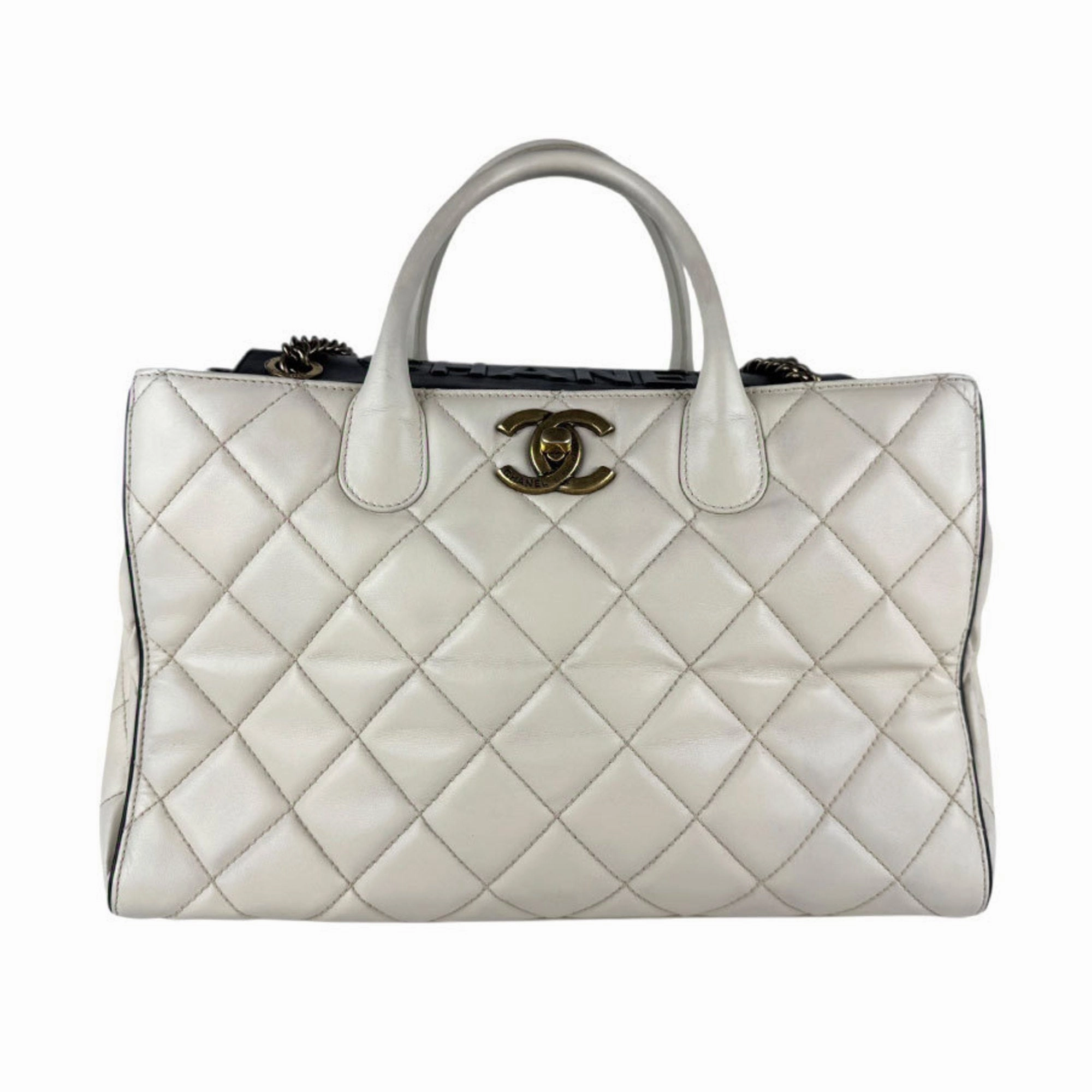 Chanel Off- Leather Handbag Shoulder Bag (Pre-Owned)