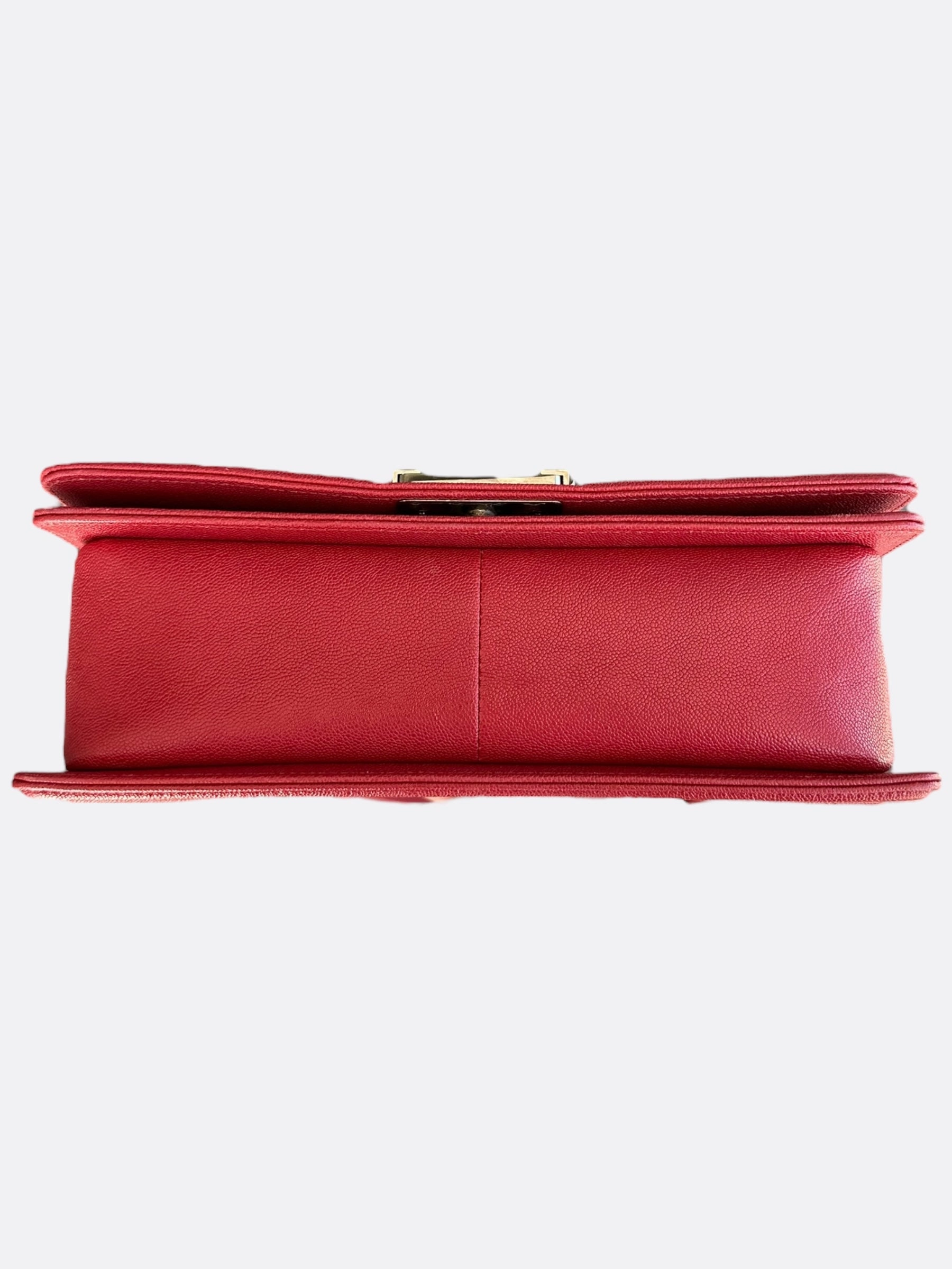 Chanel Red Caviar Small Boy Bag