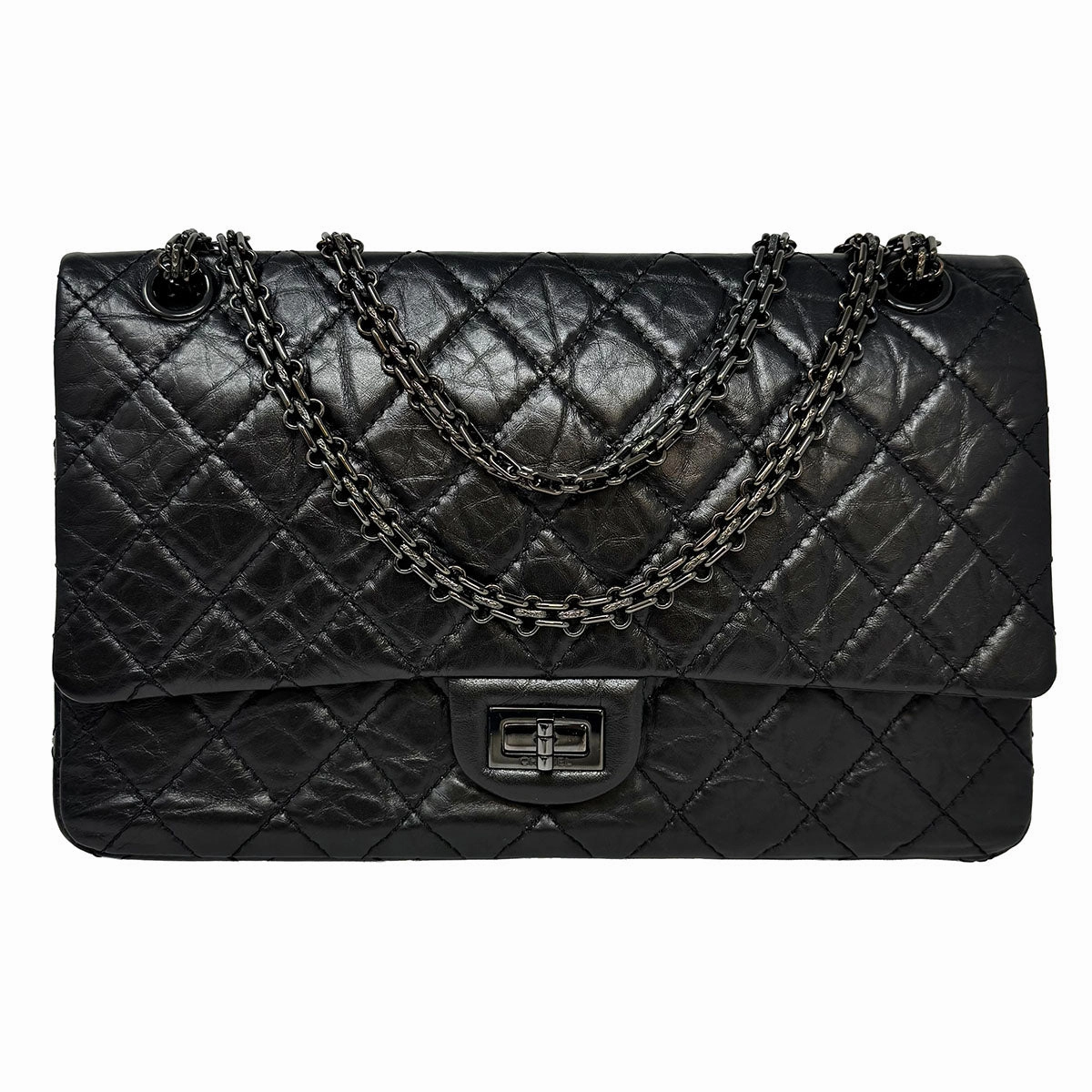 Chanel Reissue 226 So Black Double Flap Bag